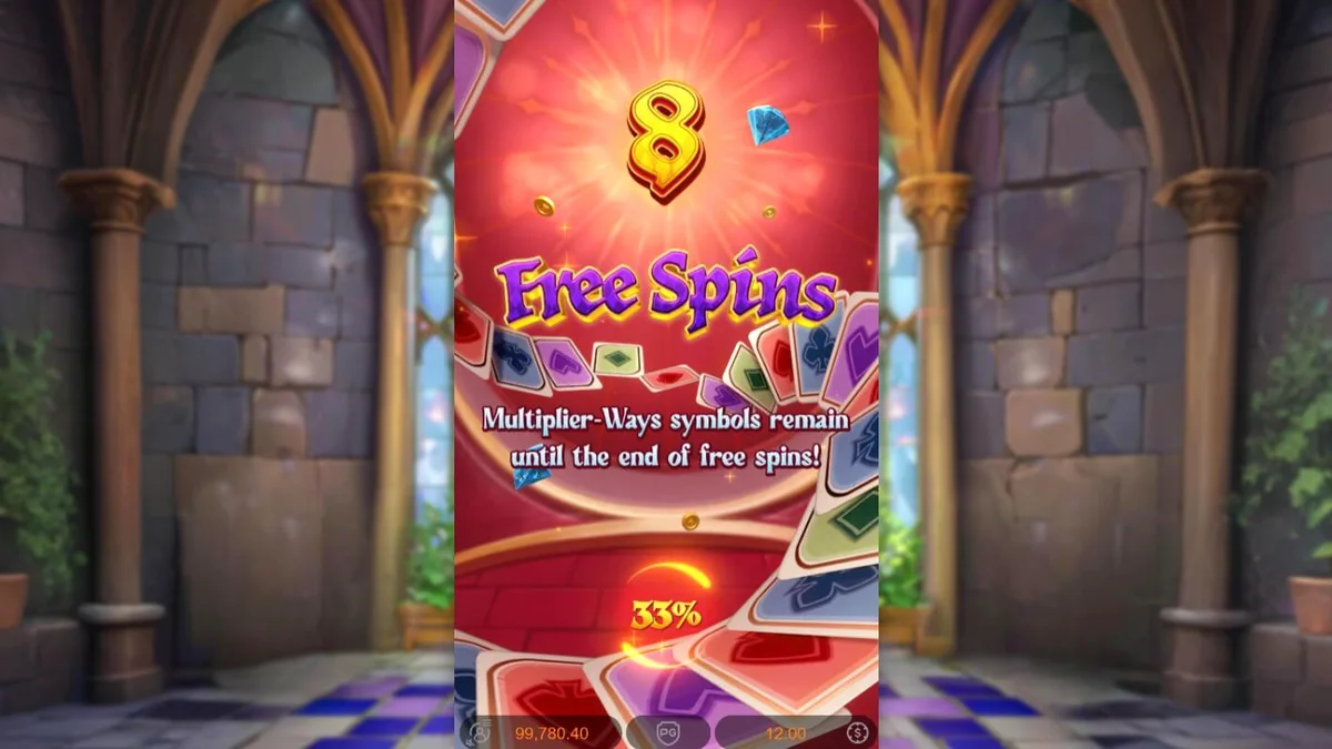 Tampilan visual slot Poker Kingdom Win dengan simbol kartu kerajaan